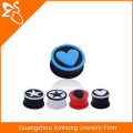 Silicone Plugs , Silicone Ear Plugs Gauges , heart and star ear piercing jewelry